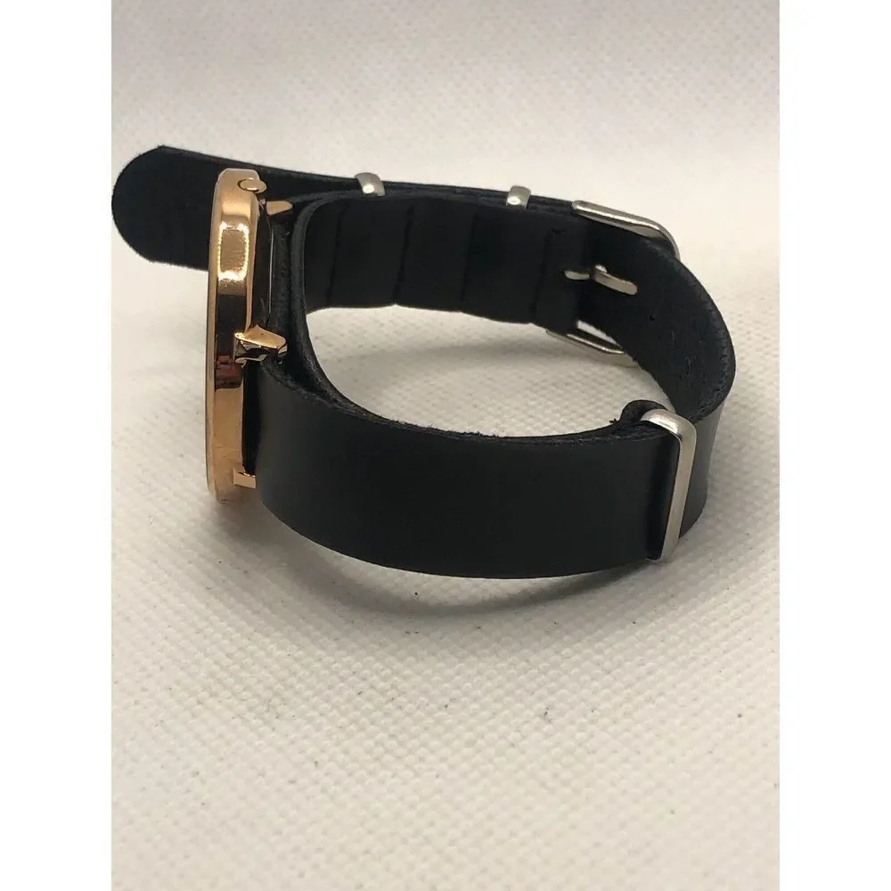 Skagen SKW2688 Women's Black Leather Analog White Dial Quartz Wrist Watch KS426